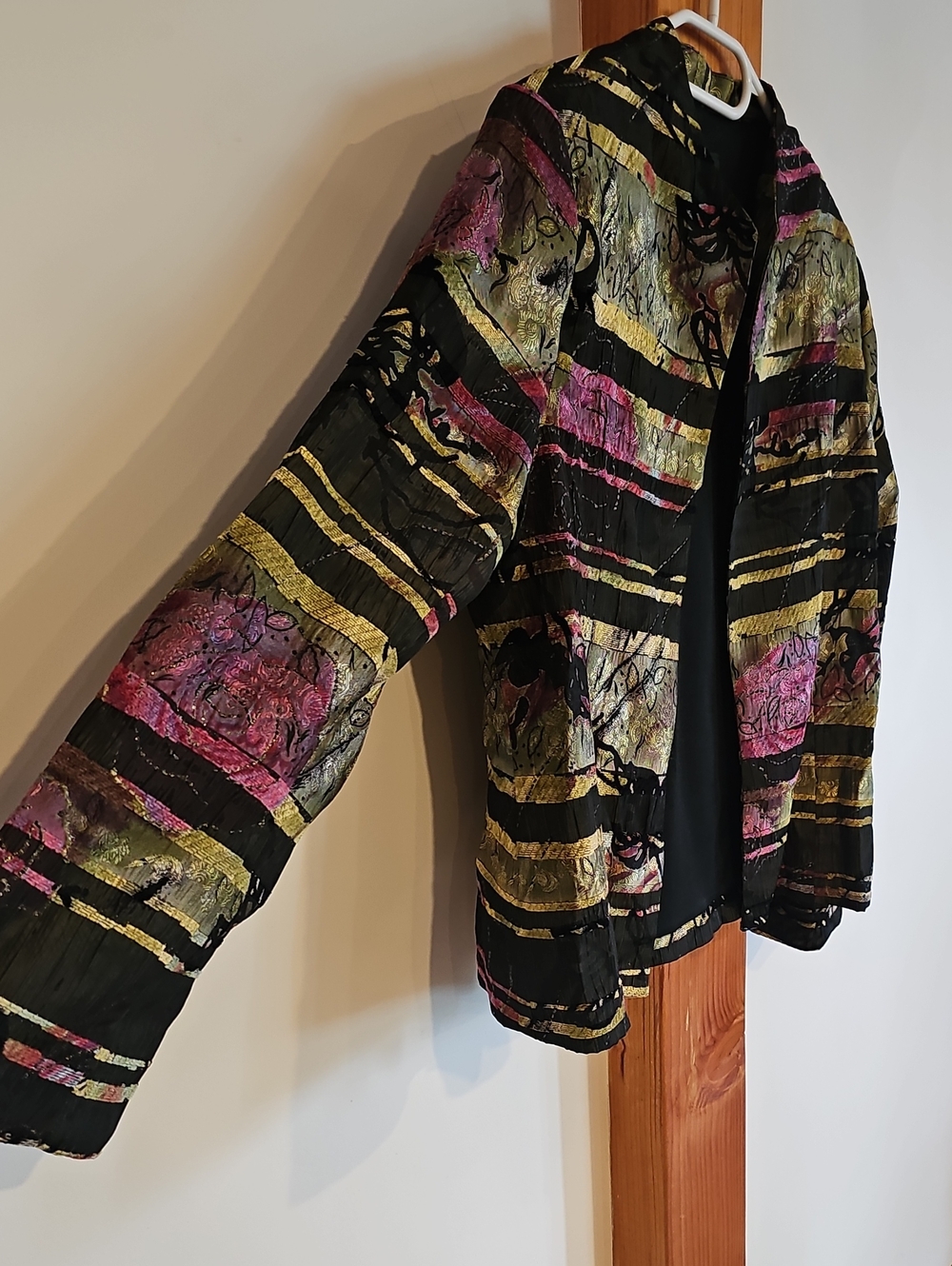 Vintage 90s Women's Floral Blazer - Picture 4 of 9
